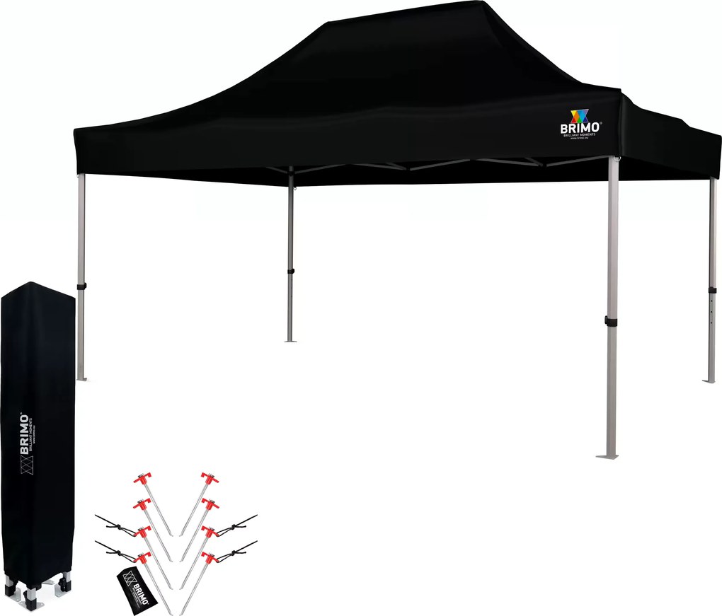 Cort de petrecere pentru grădină 3x4,5 m: Colțul dumneavoastră pentru relaxare și petreceri - fără pereți - Negru