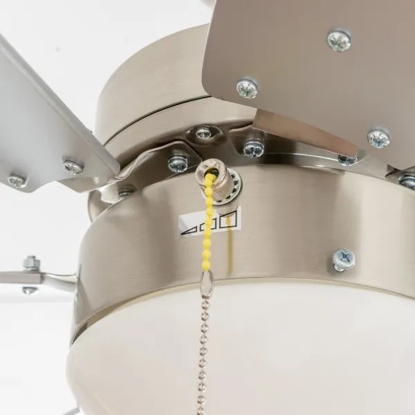 Ventilator de tavan ZEVENTI FAMARA 1xE14/60W/230V gri