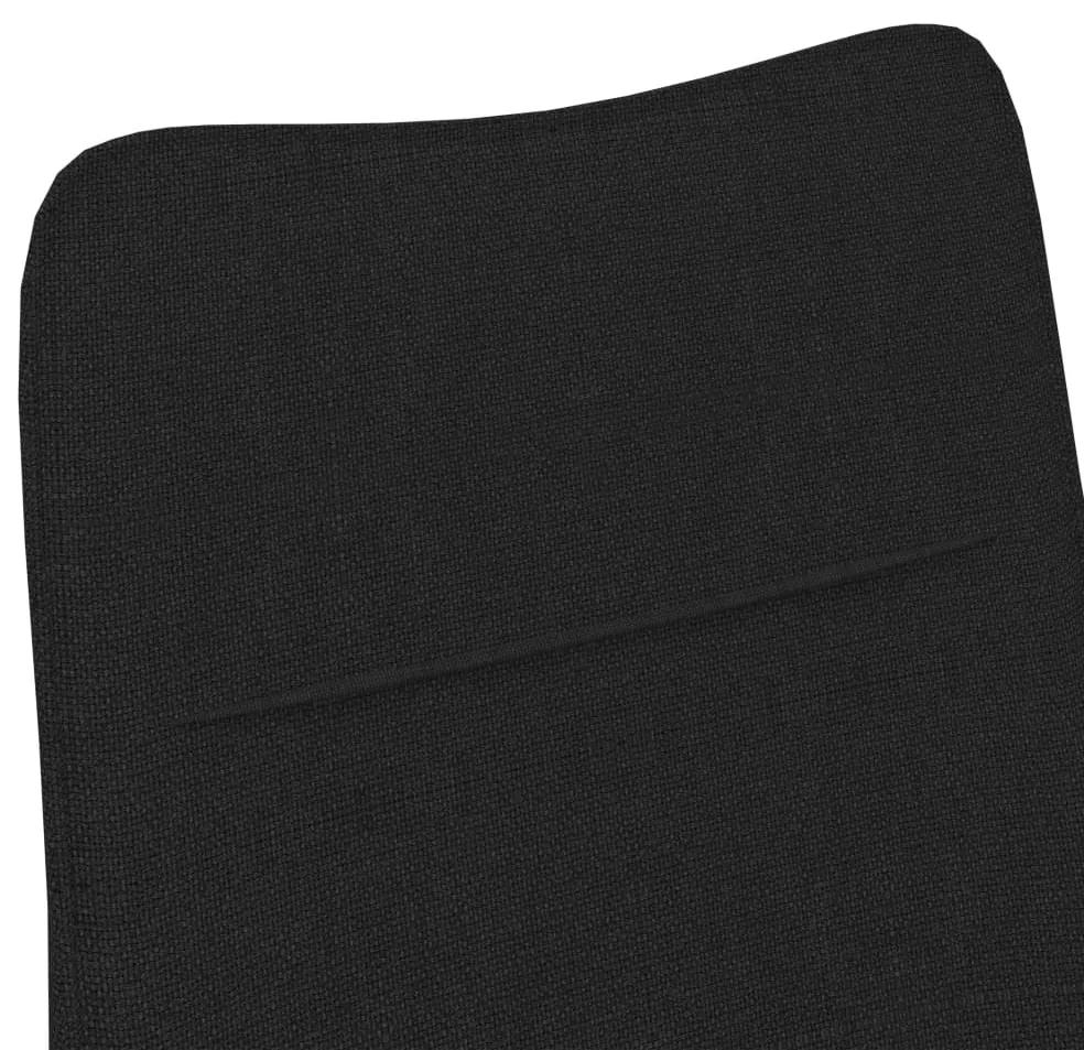 Fotoliu, negru, material textil 1, Negru, Fara scaunel pentru picioare Fara scaunel pentru picioare
