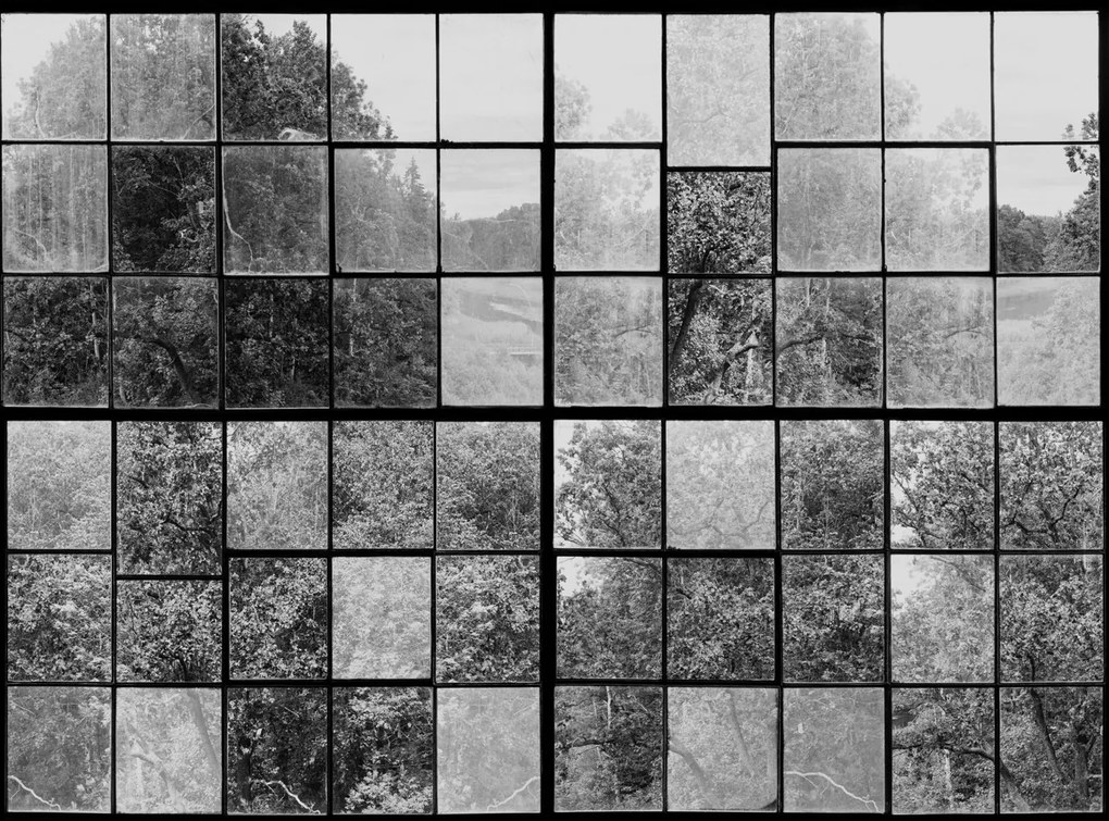 Fototapet, Factory Window, Graphite, Rebel Walls