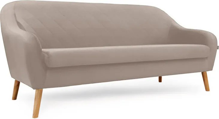 Canapea trei locuri bej CORANTI VELVET