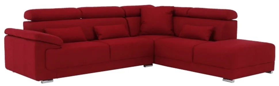Colţar tapiţat, material textil vişiniu, model dreapta, CAILA