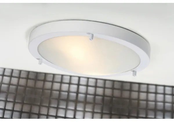 Nordlux - Plafonieră de baie ANCONA 2xE27/40W/230V IP43 Ø31,5 cm albă