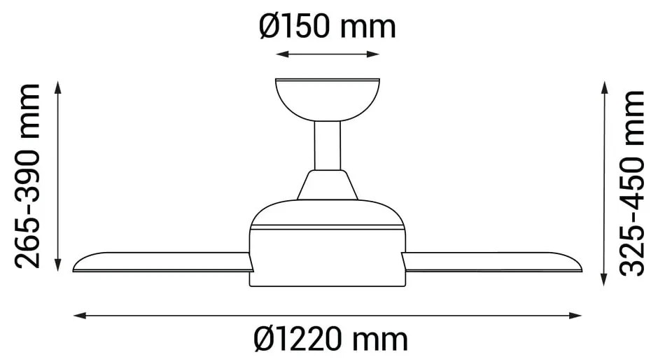 Plafonieră neagră LED ø 15 cm Zarautz – SULION
