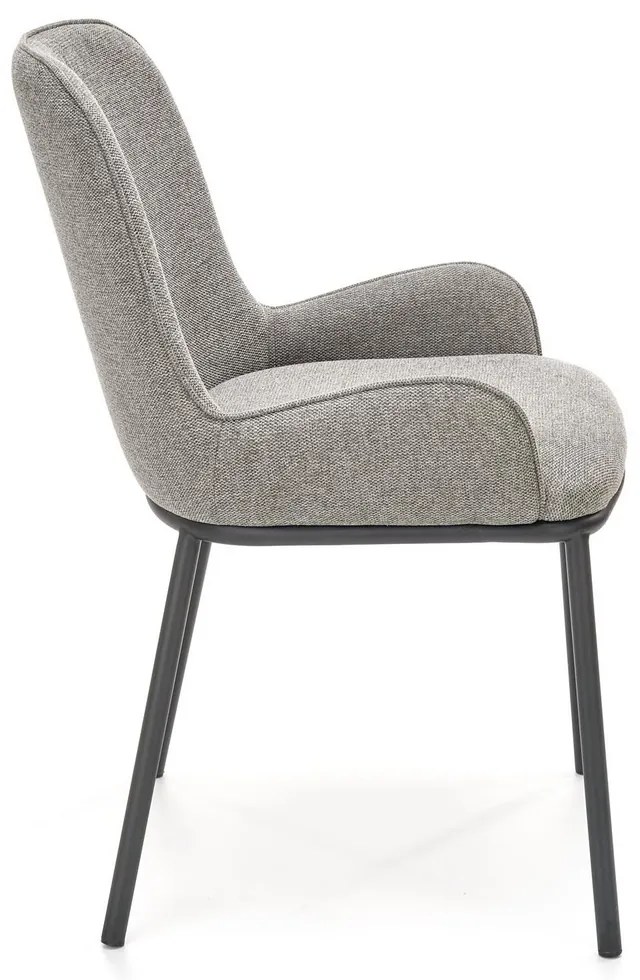 Scaun de bucaterie Bellamy, gri/negru