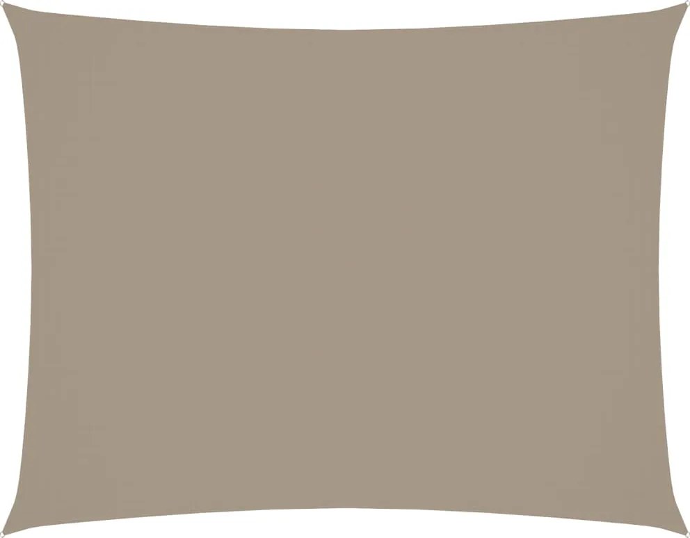 vidaXL Pânză parasolar gri taupe 2,5x4 m textil oxford dreptunghiular