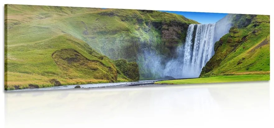Tablou cascadă iconică în Islanda