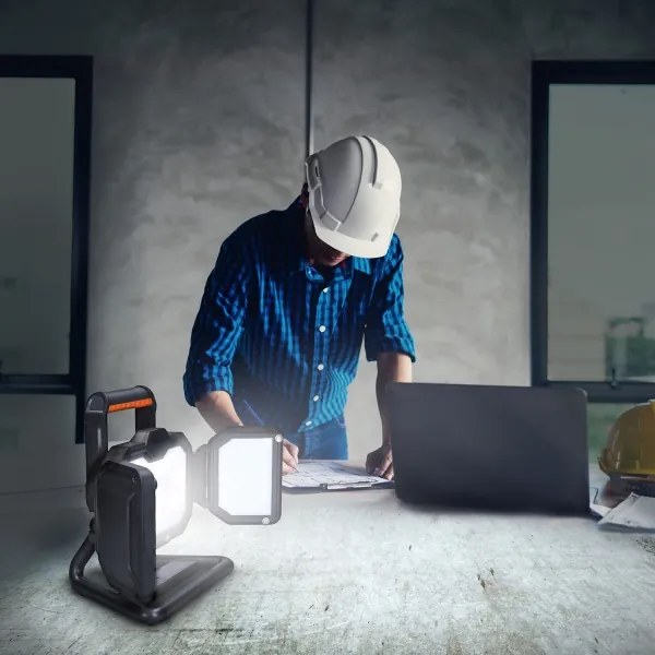 Proiector LED reîncărcabil dimabil Solight WM-50W-RE LED/50W/12000mAh 4000K IP54