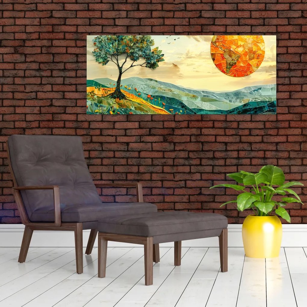 Tablou - Ilustrație peisaj (120x50 cm)