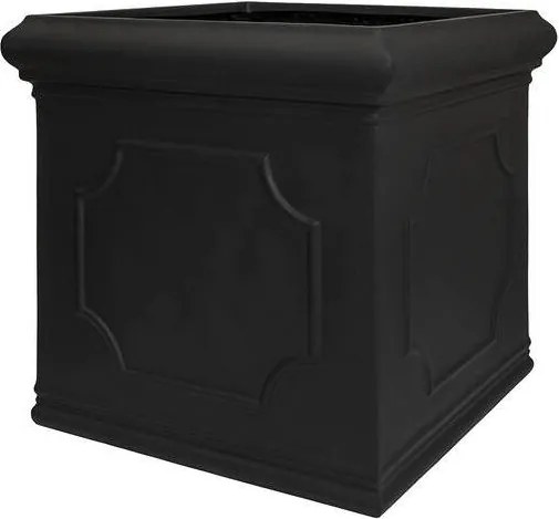 Ghiveci Jumbo Classic, negru, dimensiuni multiple - PotteryPots mărimea: L - 90 x 90 cm | înălțime 90 cm
