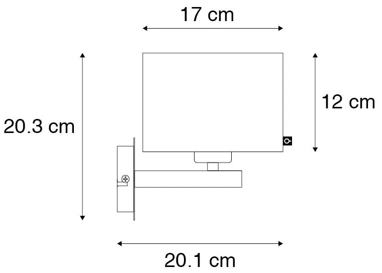 Aplică modernă neagră cu auriu - VT 1