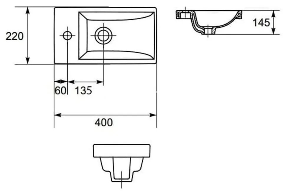 Set complet baie cu mobilier si vas de wc suspendat Cersanit