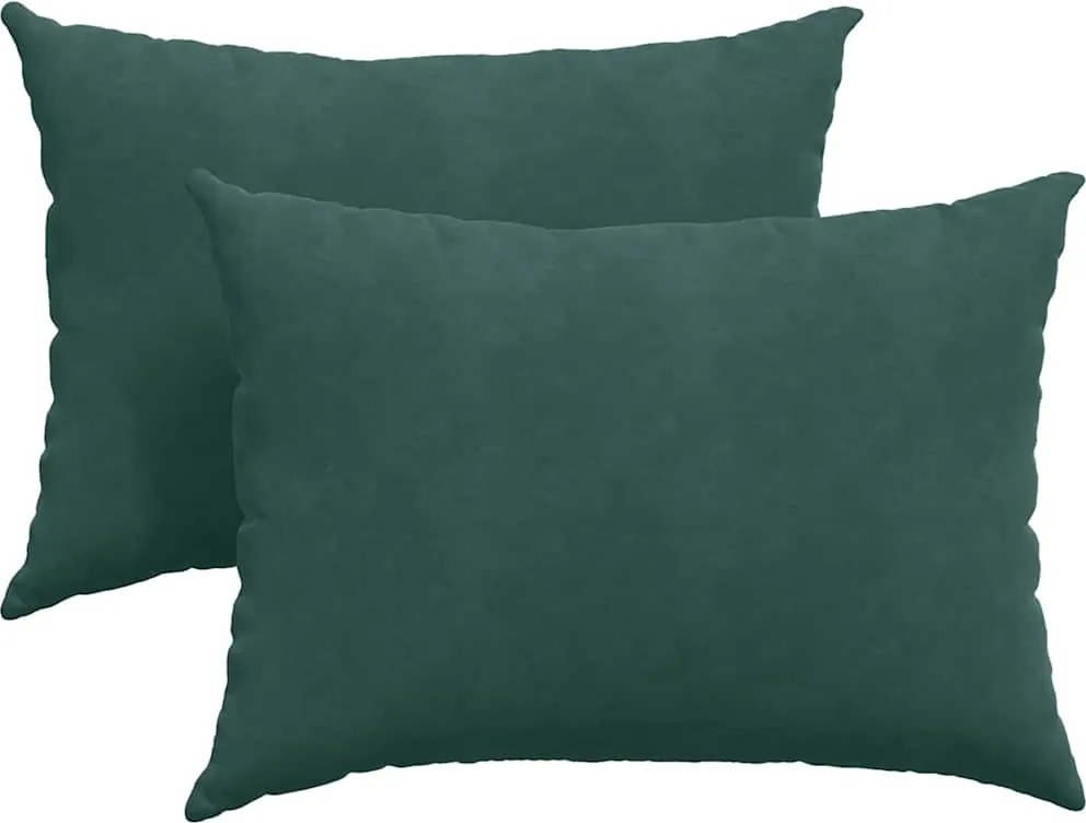 vidaXL Perne pentru canapea 2 pcs Verde închis 70 x 50 cm