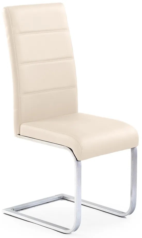 Scaun de bucaterie Stacy, crem/argintiu