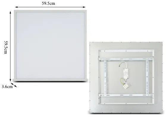Brilagi - Plafonieră LED dimerizabilă SLIMFRAME LED/58W/230V 60x60 cm albă + telecomandă