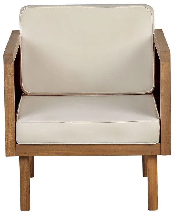 Set mobilier de grădină Blas (lemn deschis + crem alb). 1077929