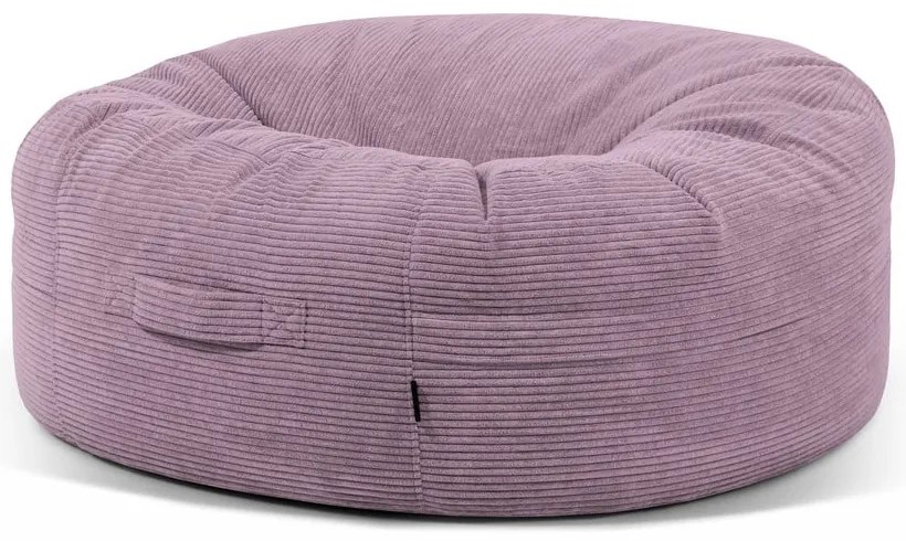 Fotoliu bean bag mov cu tapițerie din catifea reiată Roll 135 – SLOWDOWN