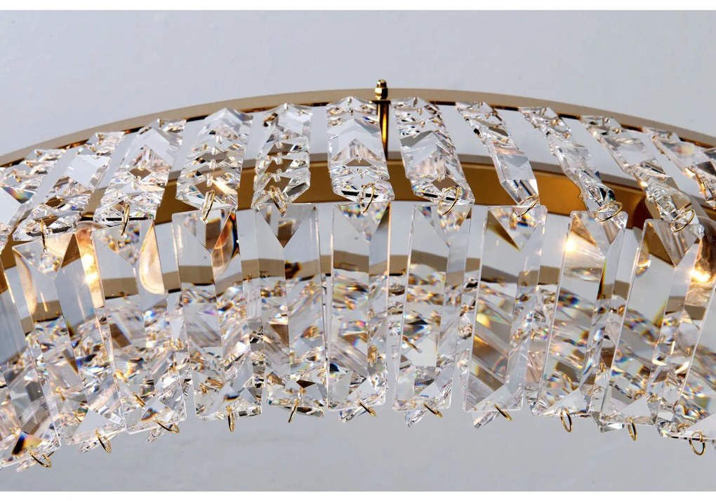 Lustra cristal Asfour design modern de lux Ring 24K 80cm gold plated