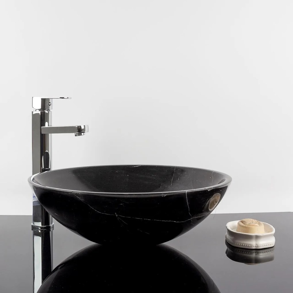 Chiuveta Matia marmura Nero Marquina 42 x 14 cm