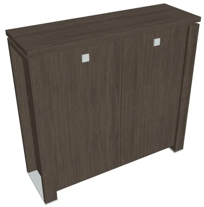 Dulap mediu Verno+ 140 x 46 x 130 cm, stejar antracit
