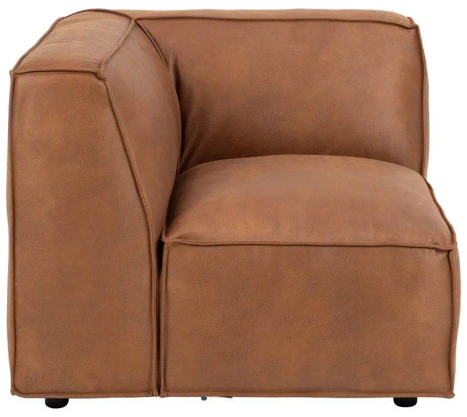 Modul pentru canapea maro coniac (colț stânga) Fairfield Kentucky – Bonami Selection