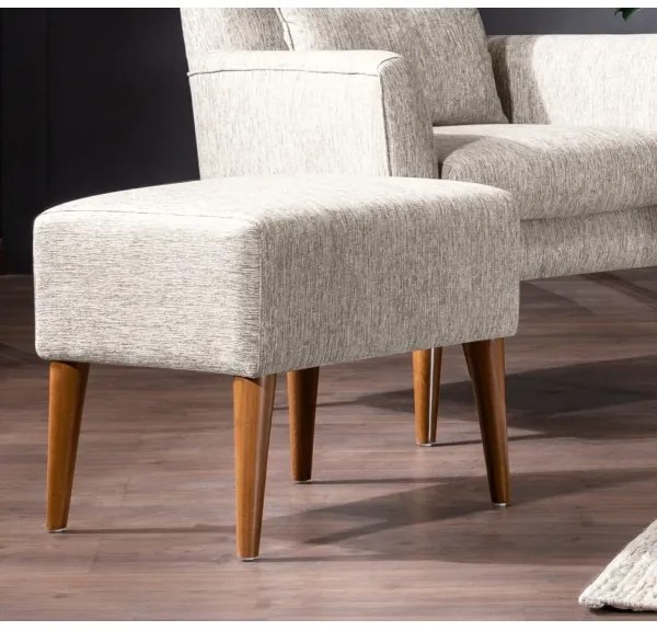 Taburet NIMO, 46 x 50 cm, crem