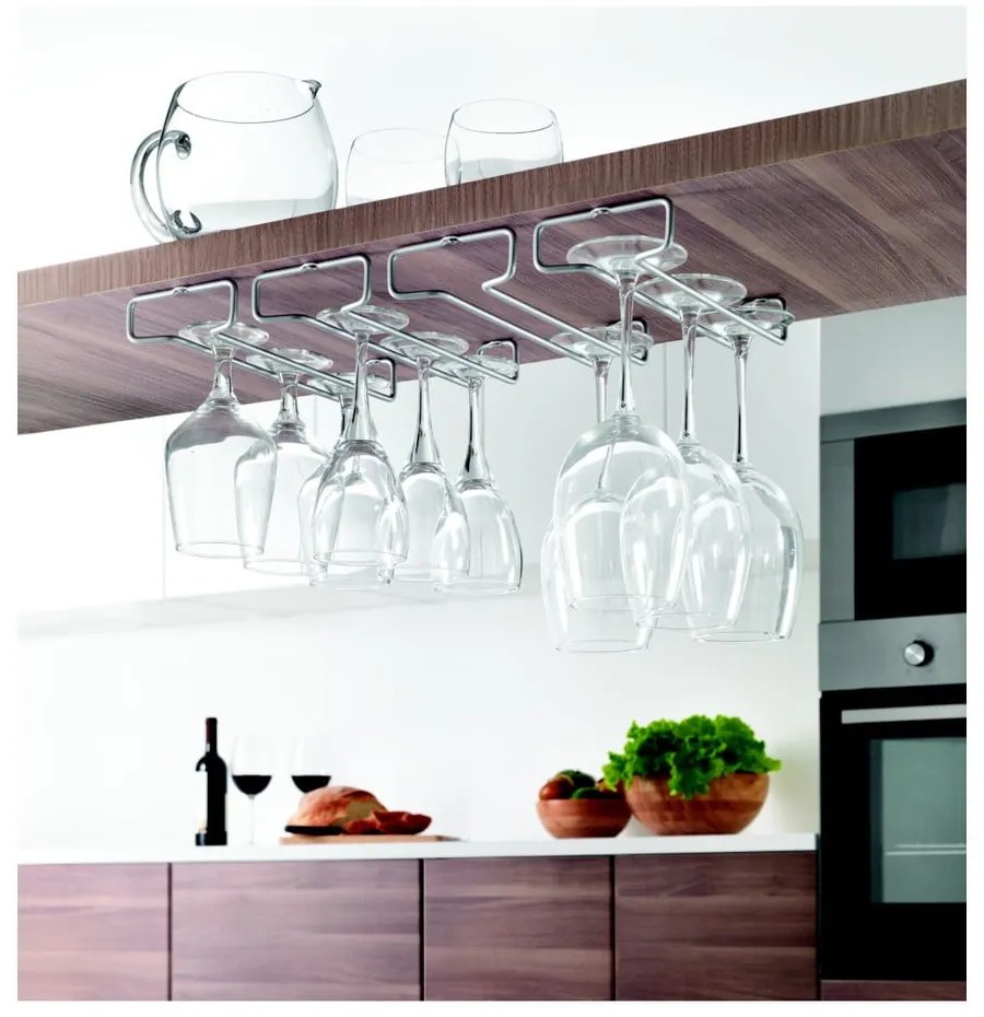 Set 2 suporturi pentru agățat pahare Metaltex