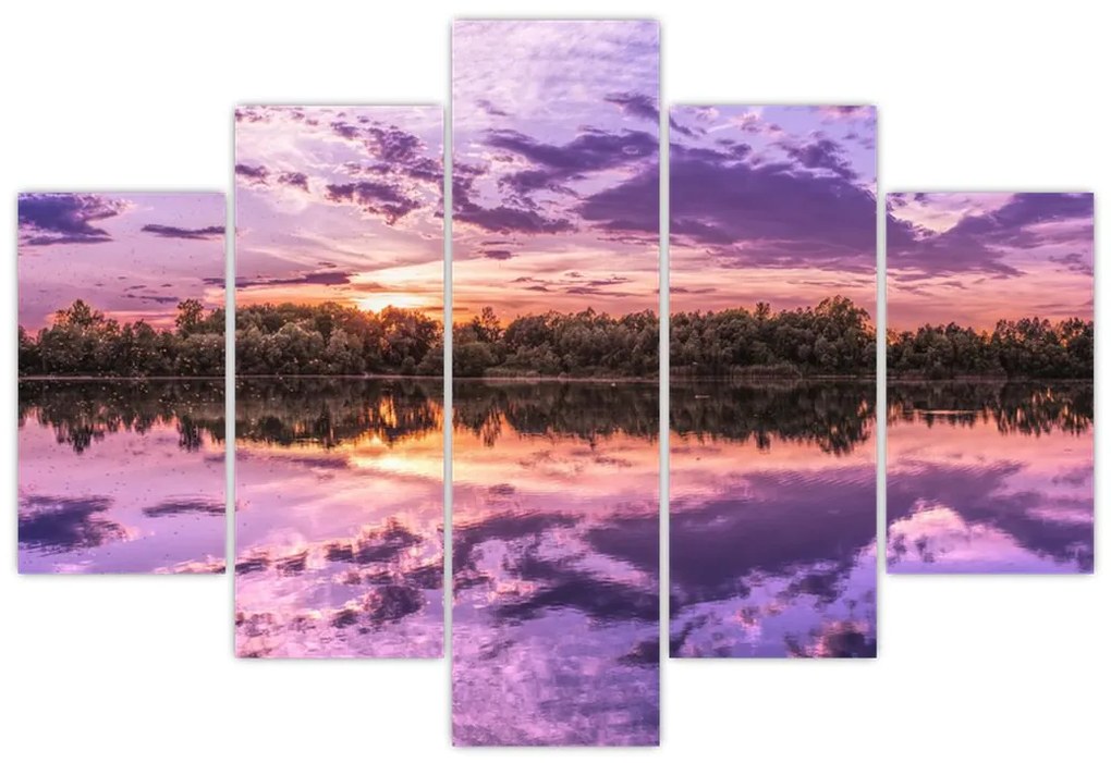 Tablou cu cerul violet (150x105 cm)