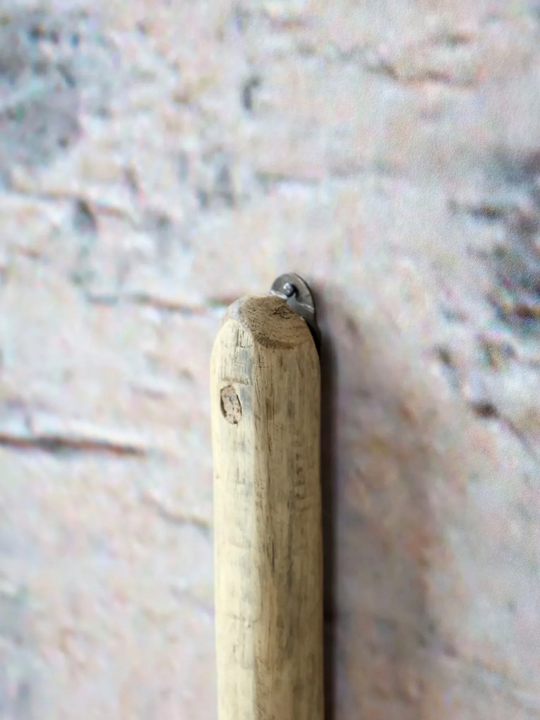 Suport de lumanare, din lemn reciclat, de perete, H37cm, Grimaud