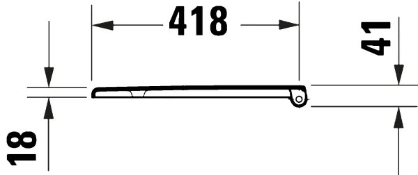 Duravit 28210000 - Capac WC D-CODE 37,4 x 43,3 cm, alb
