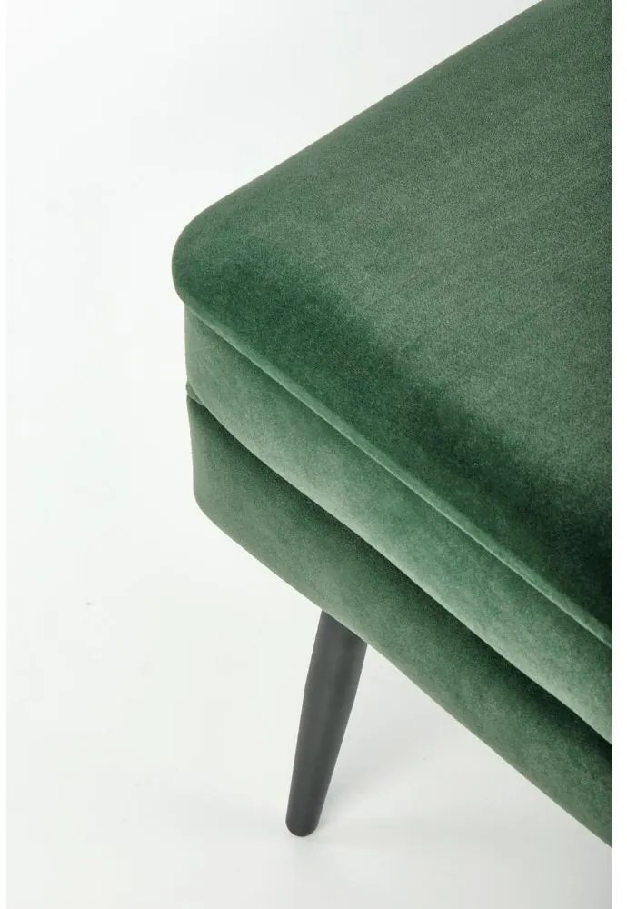 Scaun Velva 1, verde/negru