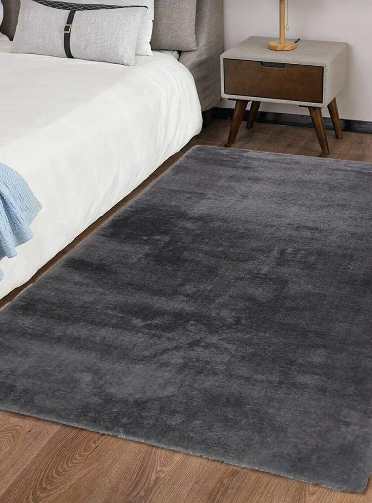 Covor, Soft Plush, 150x230 cm, Gri inchis