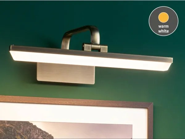 Paulmann 95569 - Lampă pentru tablouri RENAN LED/9,5W 230V 40 cm alamă
