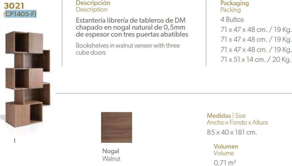 Raft modern design italian Book AC-CP1405-F