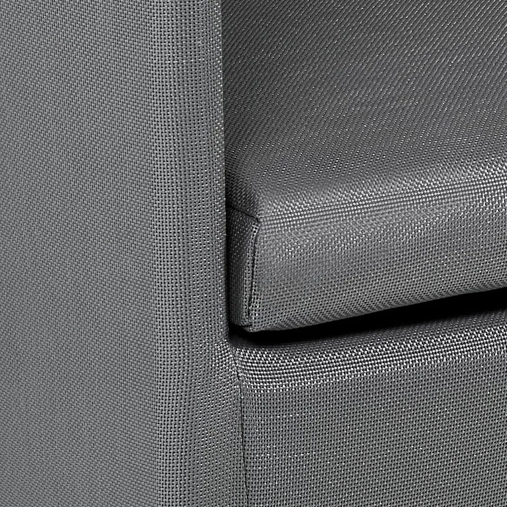 Scaun de grădină gri din metal Bali - Tomasucci