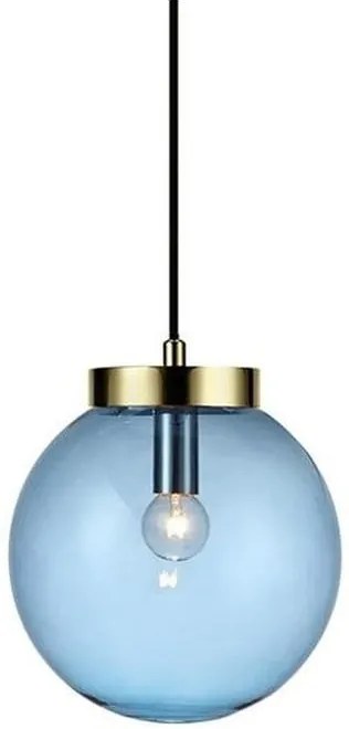 Lustră Markslöjd Ball Two, ⌀ 22 cm, albastru - auriu