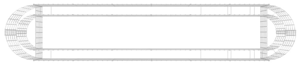 Strat inaltat gabion, 260x50x50 cm, fier galvanizat 260 x 50 x 50 cm, 1, 1