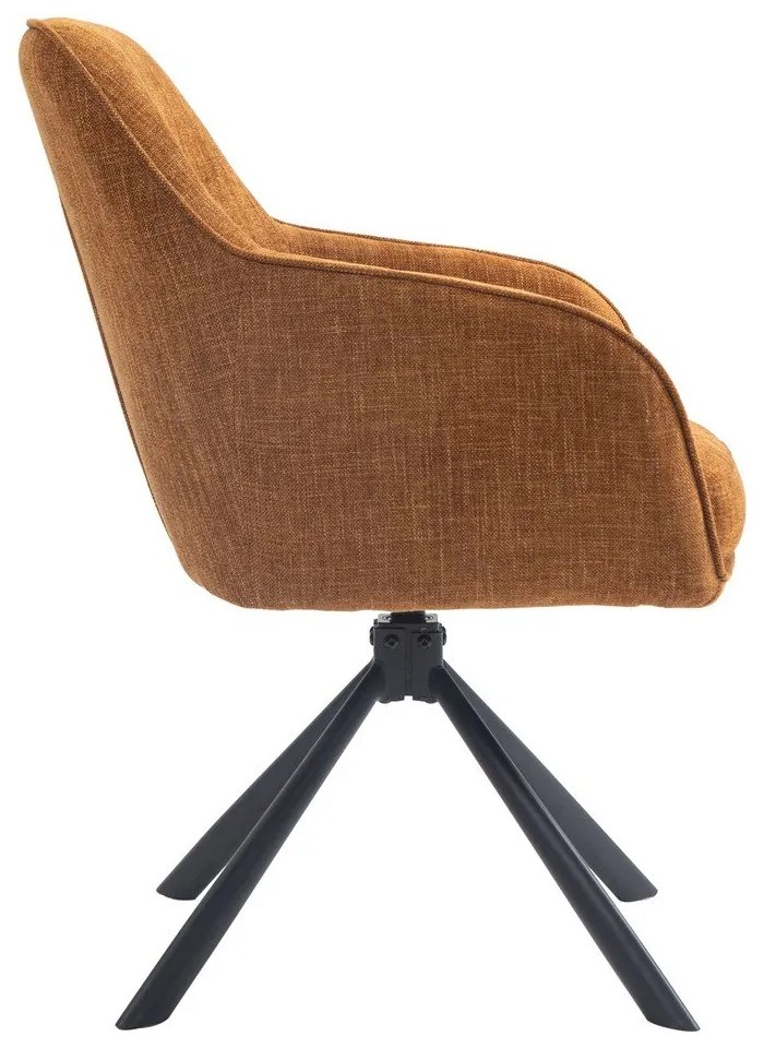 Set de scaune de sufragerie portocaliu 2 buc. tapițat Avola – Unique Furniture