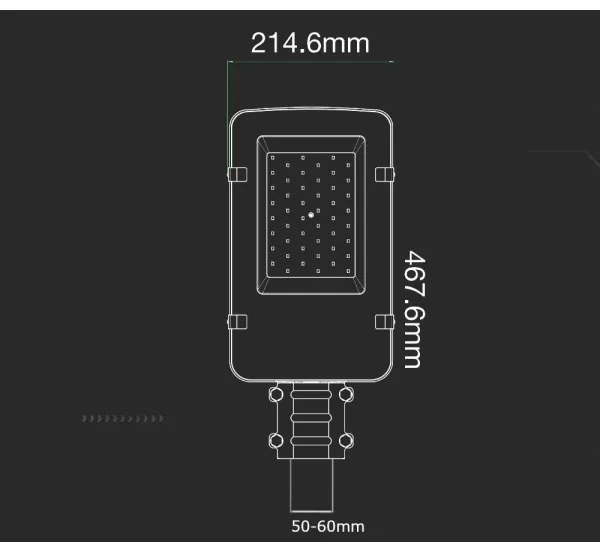 Lampă stradală LED SAMSUNG CHIP 50W 230V 4000K IP65