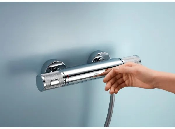 GROHE PRECISION FEEL 34853001 - baterie termostatică pentru duș + set de duș 90 cm, crom