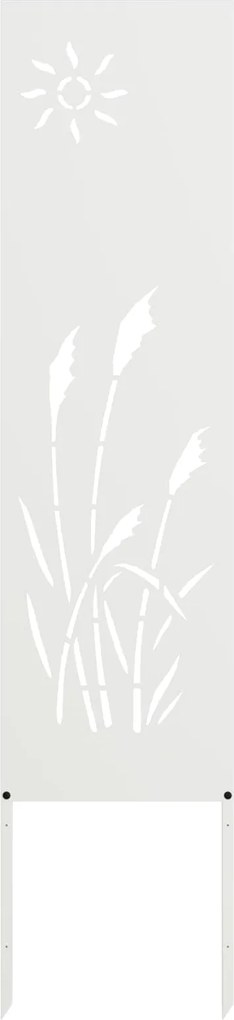 vidaXL Ecran de intimitate pentru grădină Traforaj Alb 32 x 140 cm