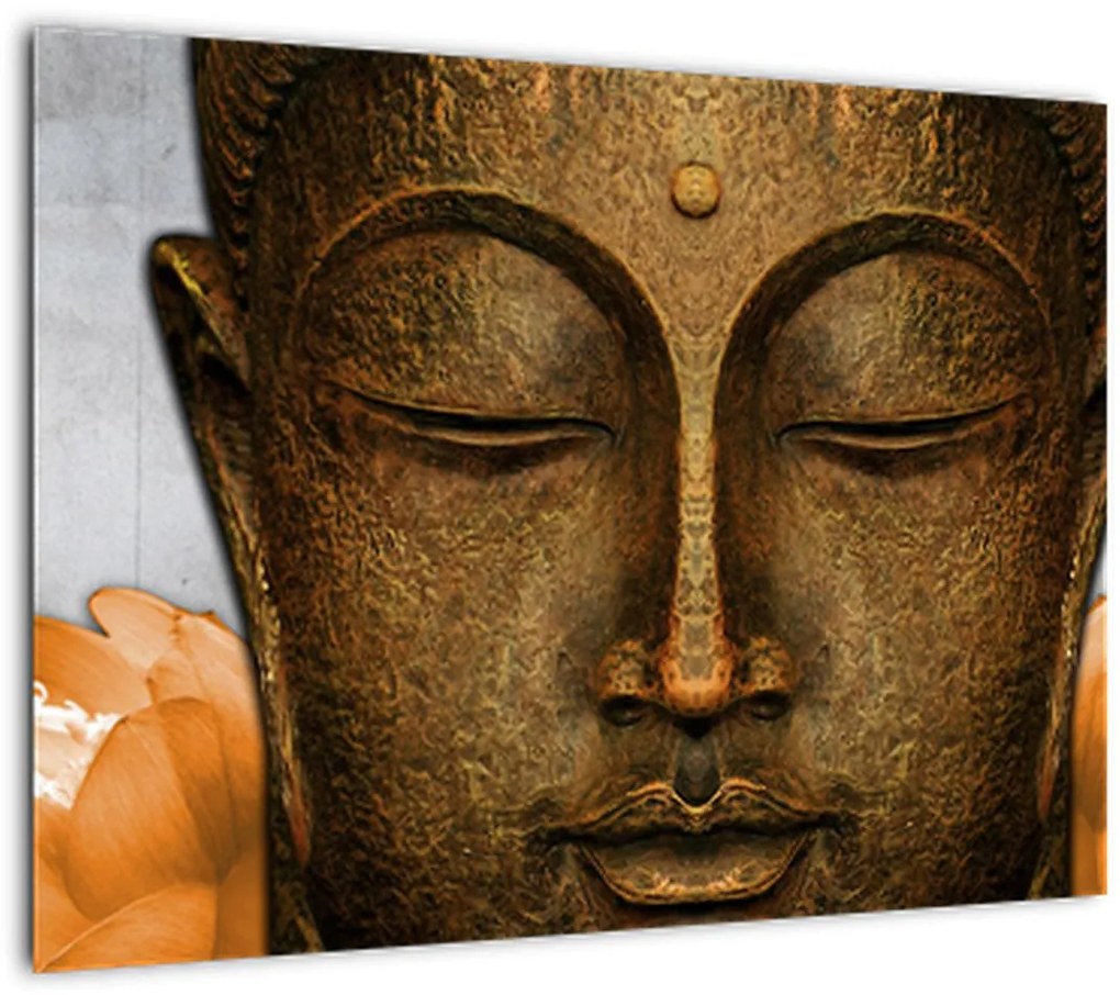 Tablou cu statuie cu detaliu a feței (70x50 cm)