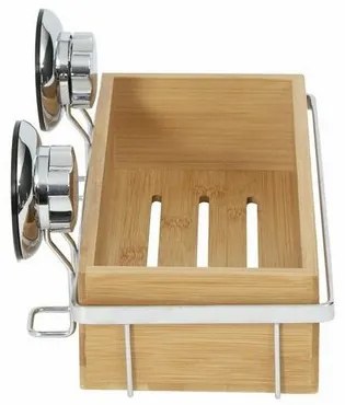 Etajeră de baie Compactor Bestlock, din bambus,SPA Bamboo, 27,6 x 14,8 x 12,7 cm