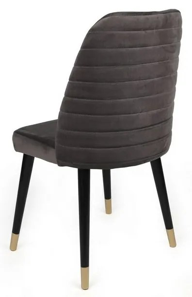 Set de scaune de sufragerie Hugo Anthracite andBlack, 2 bucăți