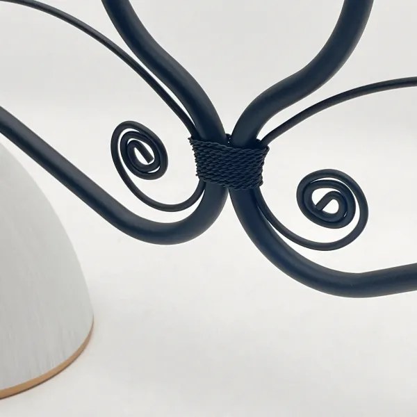 Lustră pe lanț RETRO 2xE27/60W/230V negru mat