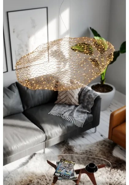 Lustră LED pe cablu ByRydens 4201260-6501 HAYDEN LED/20W/230V auriu