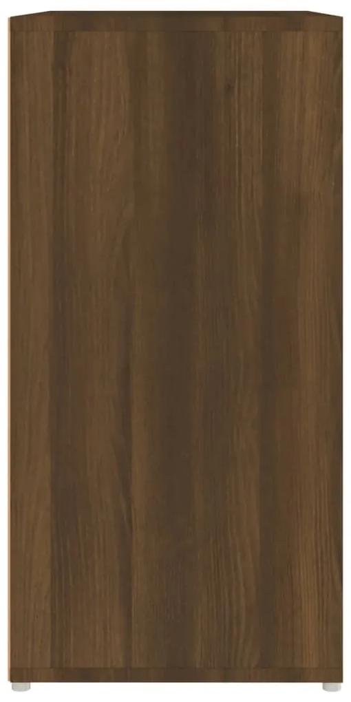 Pantofar, stejar maro, 60x35x70 cm, lemn prelucrat 1, Stejar brun