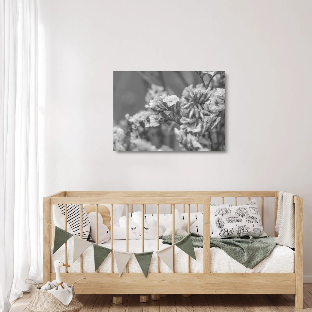 Tablou pe sticlă - Flori uscate (70x50 cm)