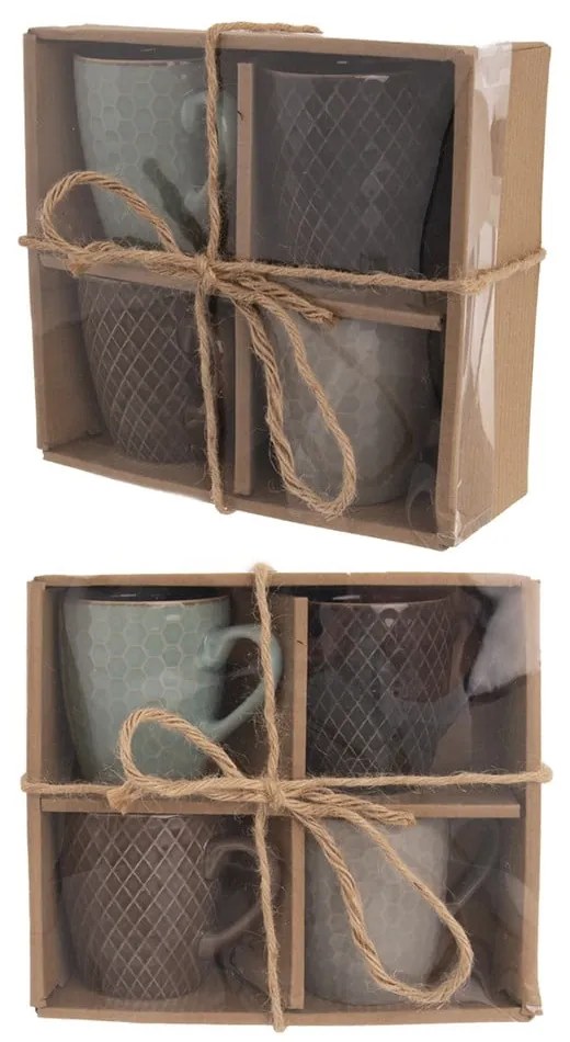 Căni 4 buc. din ceramică 270 ml Shiney – Orion