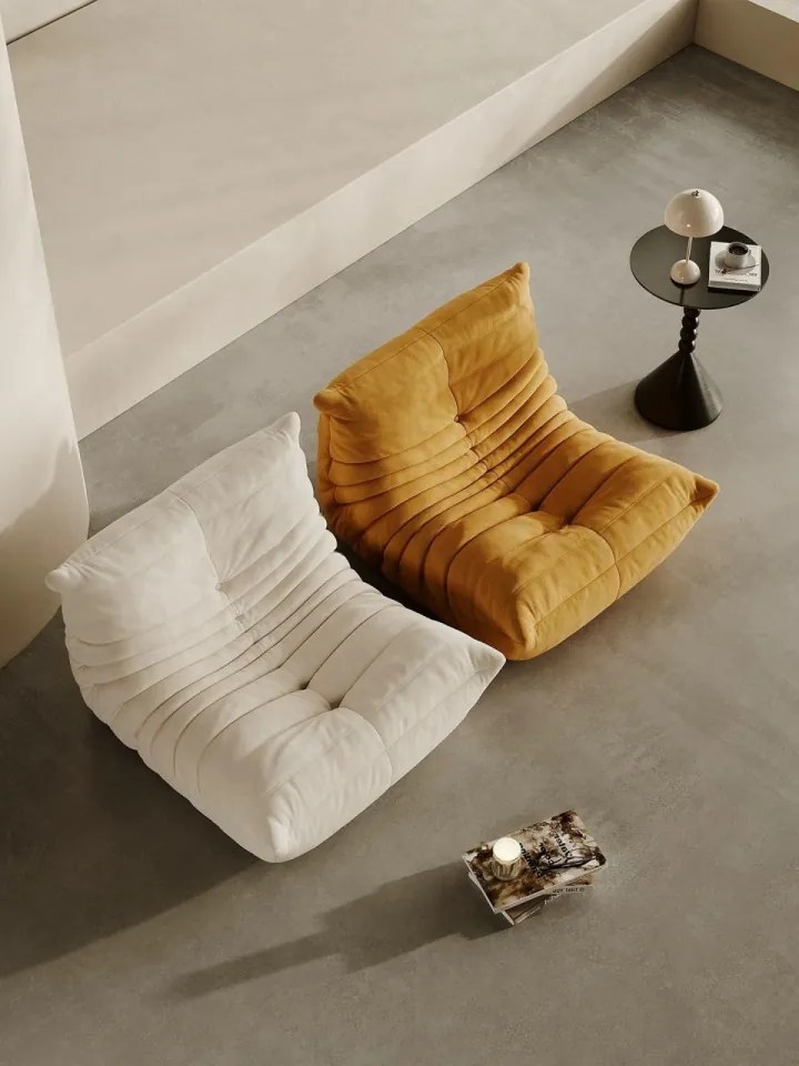 Fotoliu Lounge din Memory Foam HD 90x100x75 cm, Moises (Culoare: Gri)